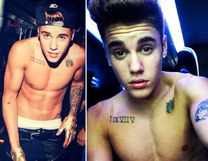 Justin Bieber suele mostrar su abdomen a la menor provocación.
