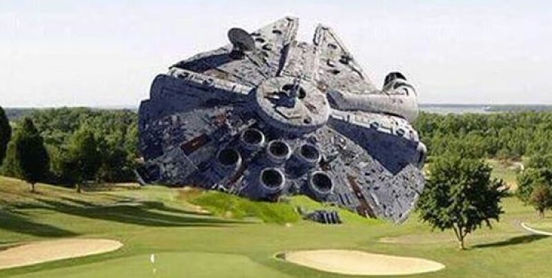 Meme sobre el accidente de Harrison Ford.