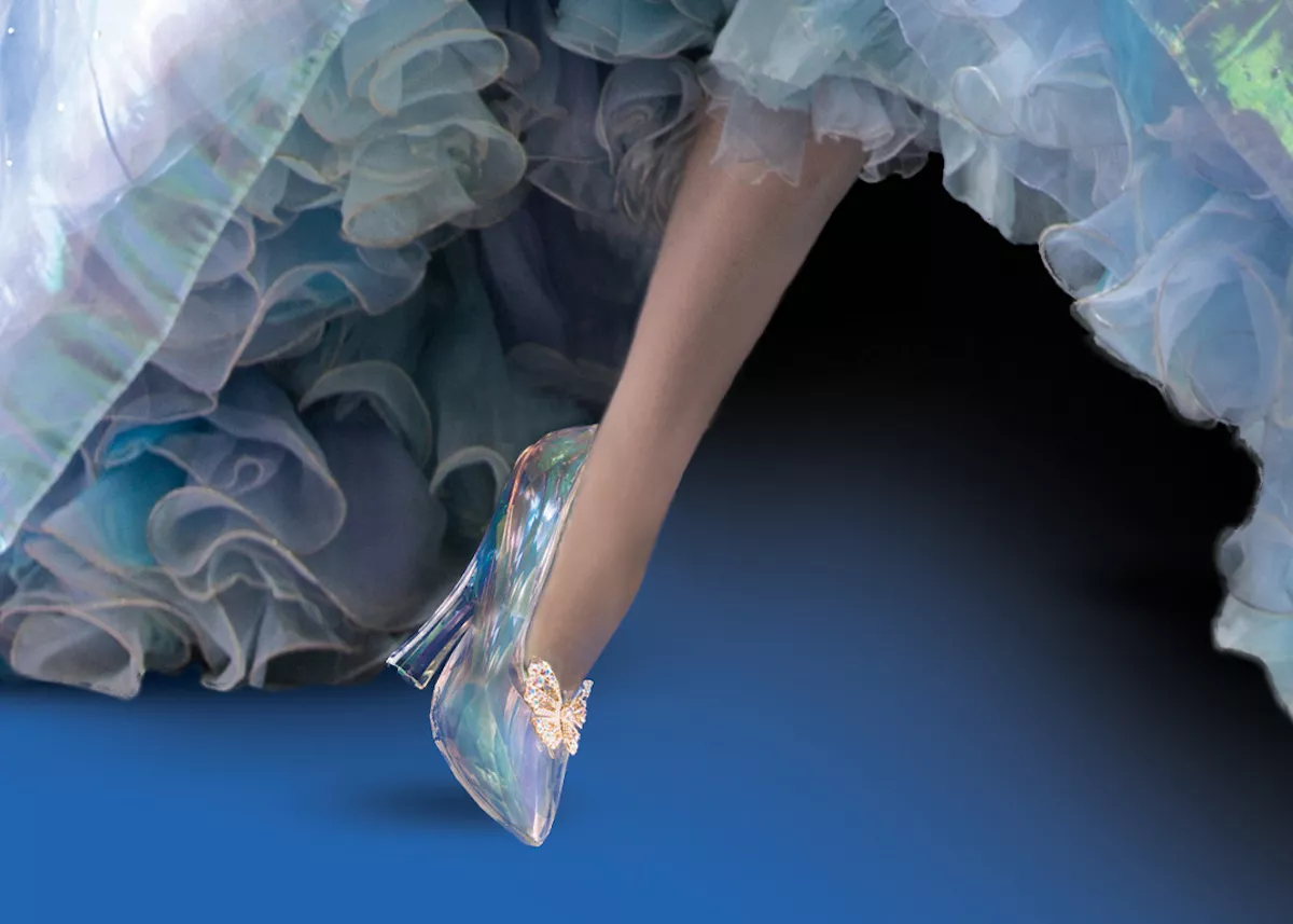 Zapatilla de cristal de swarovski