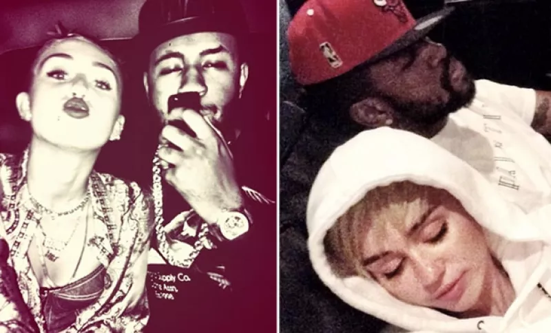 Luego de que su ex prometido fuera visto en Las Vegas con Eiza González, la cantante ha publicado varias fotos cariñosas con su productor Mike "Will Made It" a quien conoce desde hace tiempo.