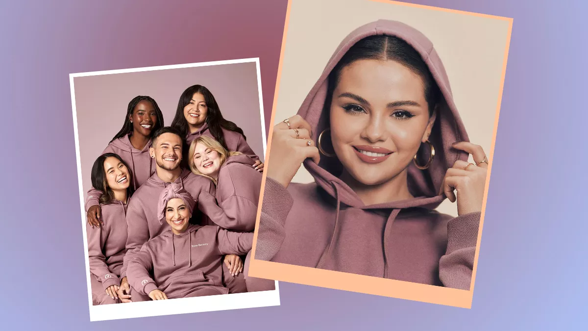 Selena Gomez expande el imperio de Rare Beauty con un set de ropa cómoda.