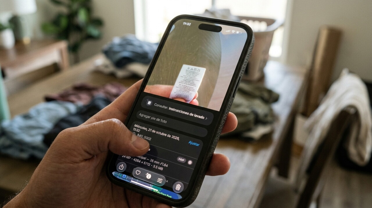 Tu iPhone tiene un ‘botón secreto’ que lee las etiquetas de tu ropa y te dice cómo lavarla sin arruinarla