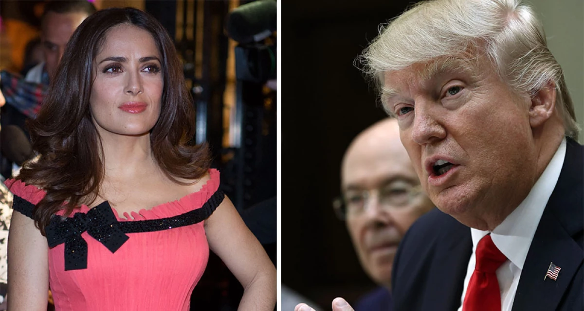 Salma Hayek y Trump