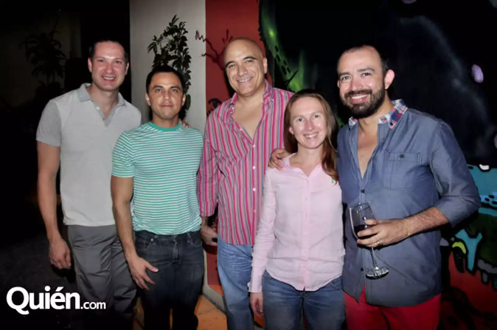 César Aristóteles, Arturo Flores, Alberto Arredondo, Nathalie Magueres y Abraham García