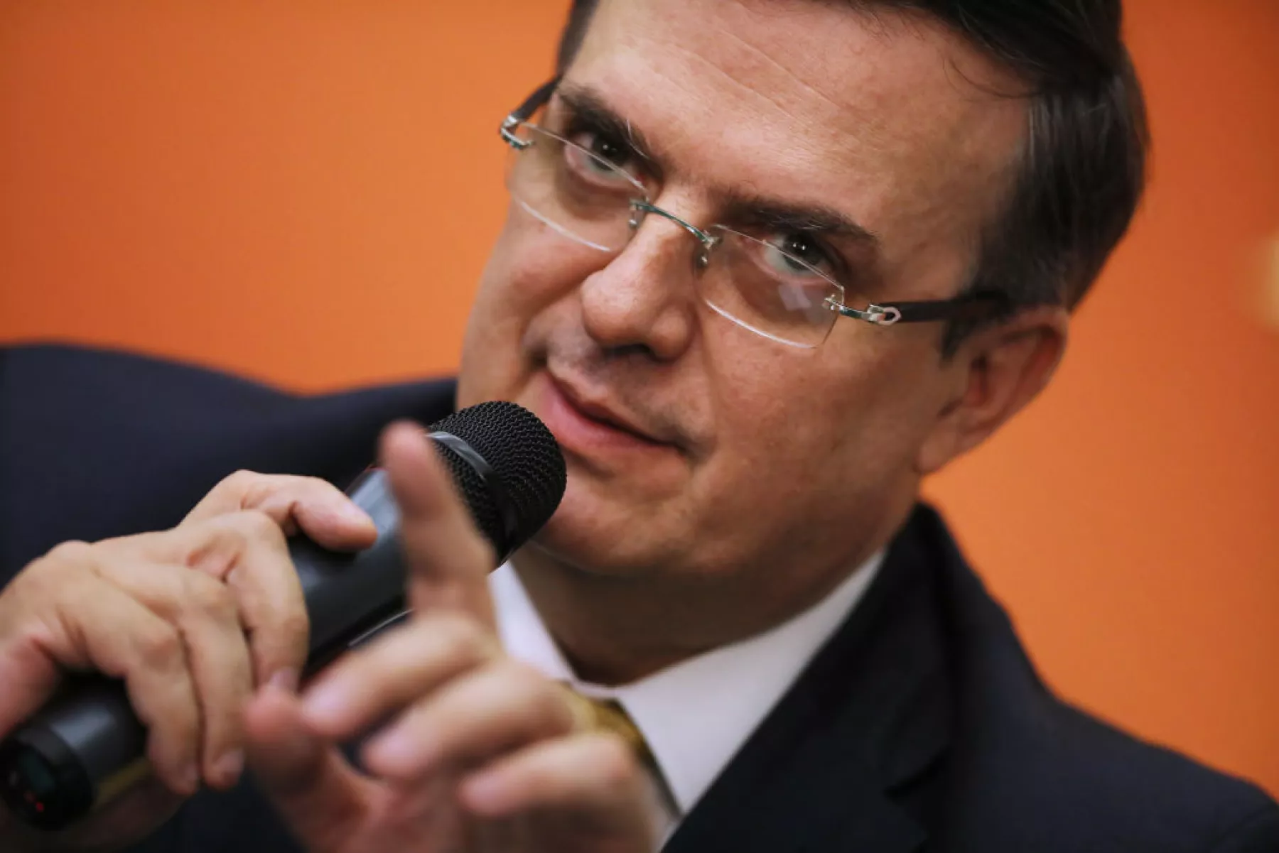 Mexico's Foreign Affairs Secretary Ebrard Holds Press Conference On Tariff Talks