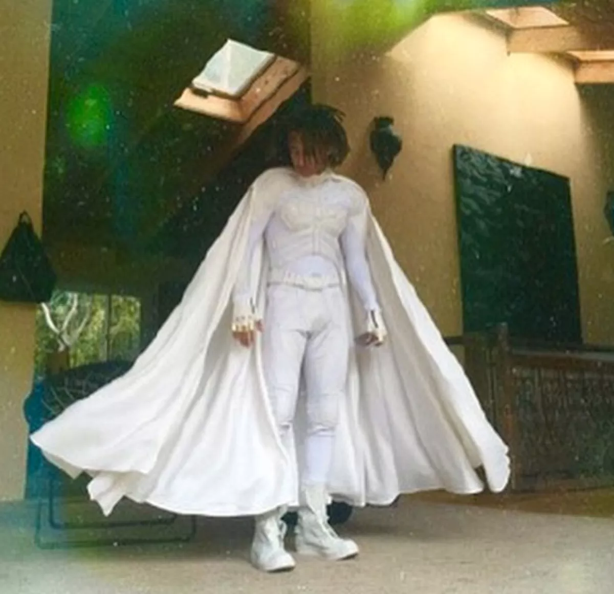 El disfraz fue el mismo que llevó a la boda de Kim y Kanye.