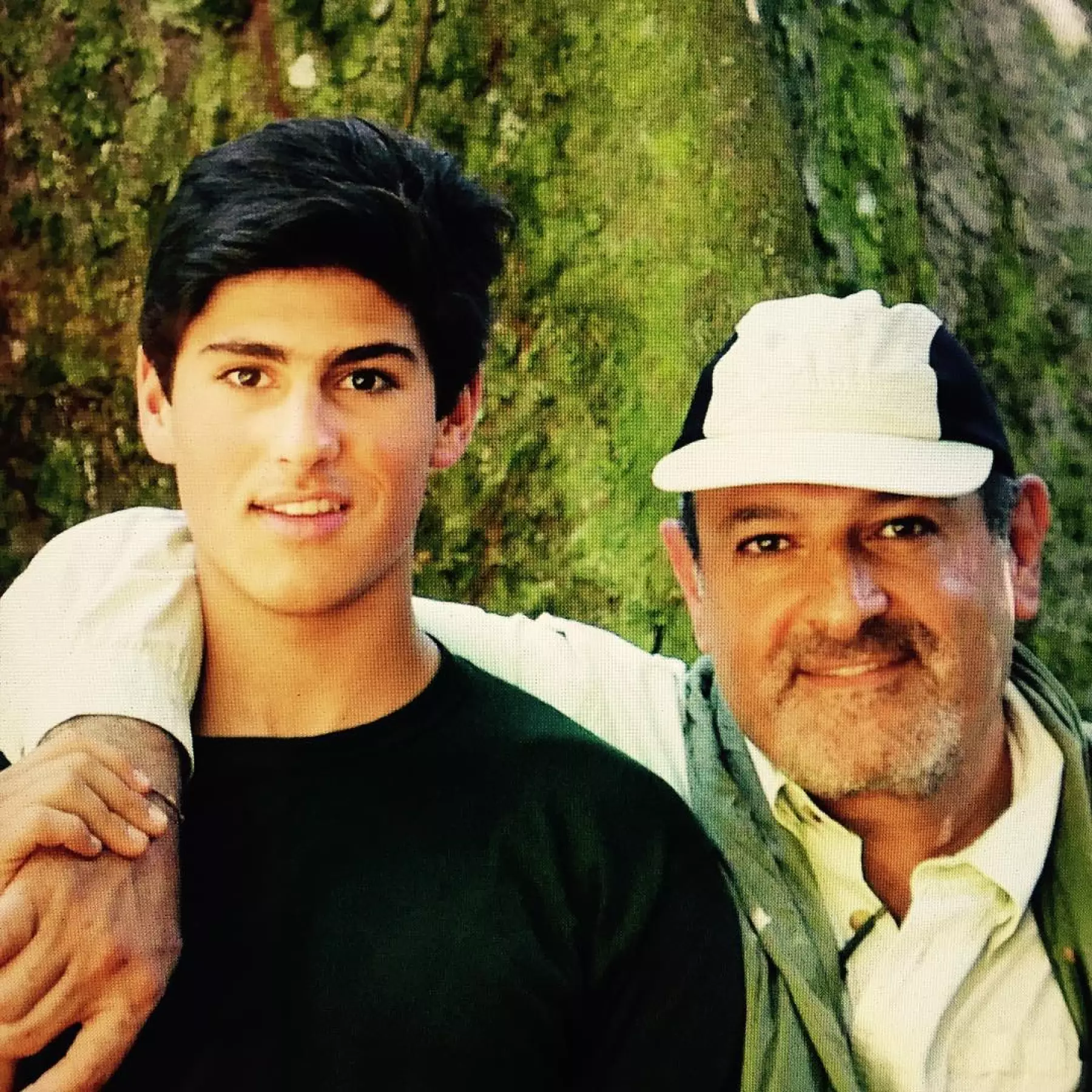Michel Kuri y su hijo