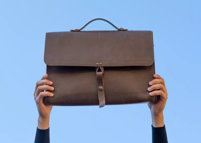Maletín de piel. 