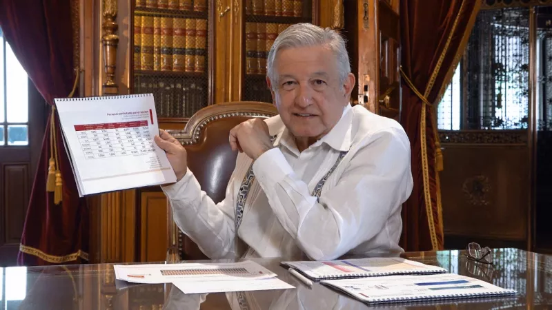 AMLO-Palacio Nacional