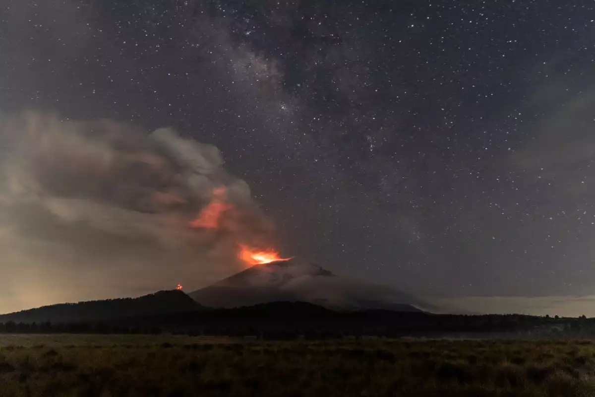 Popocatepetl Volcano Increases Its Activity