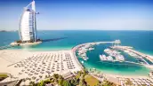 Burj Al Arab Hotel and a marina, Dubai
