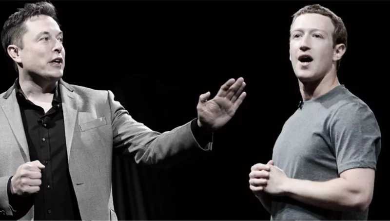 Elon Musk y Mark Zuckerberg 