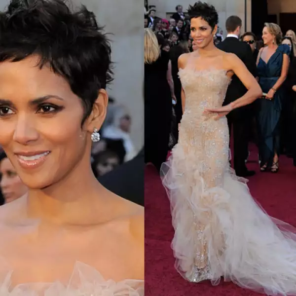 Halle Berry en Marchesa.