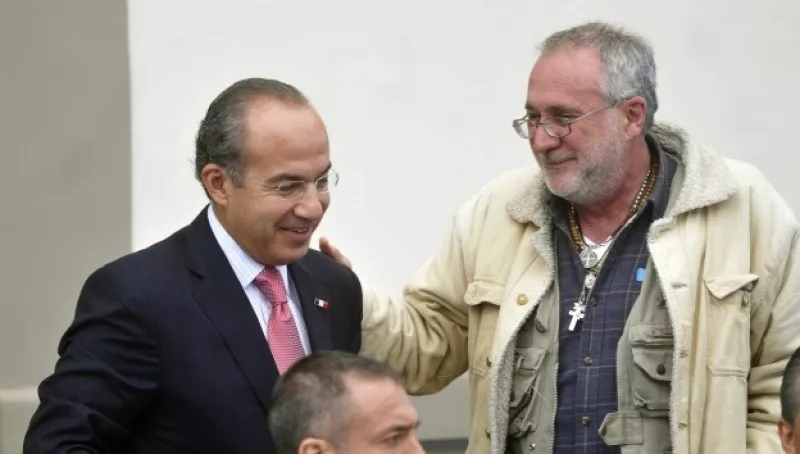 javier sicilia y felipe calderon