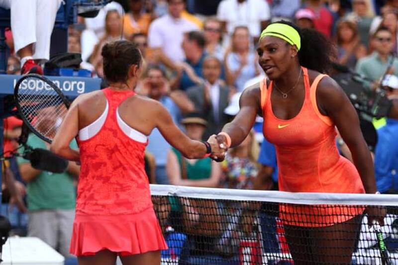 La reacción de la tenista no fue la mejor, pero Roberta ganó legítimamente y al final se dieron el famoso apretón de manos.