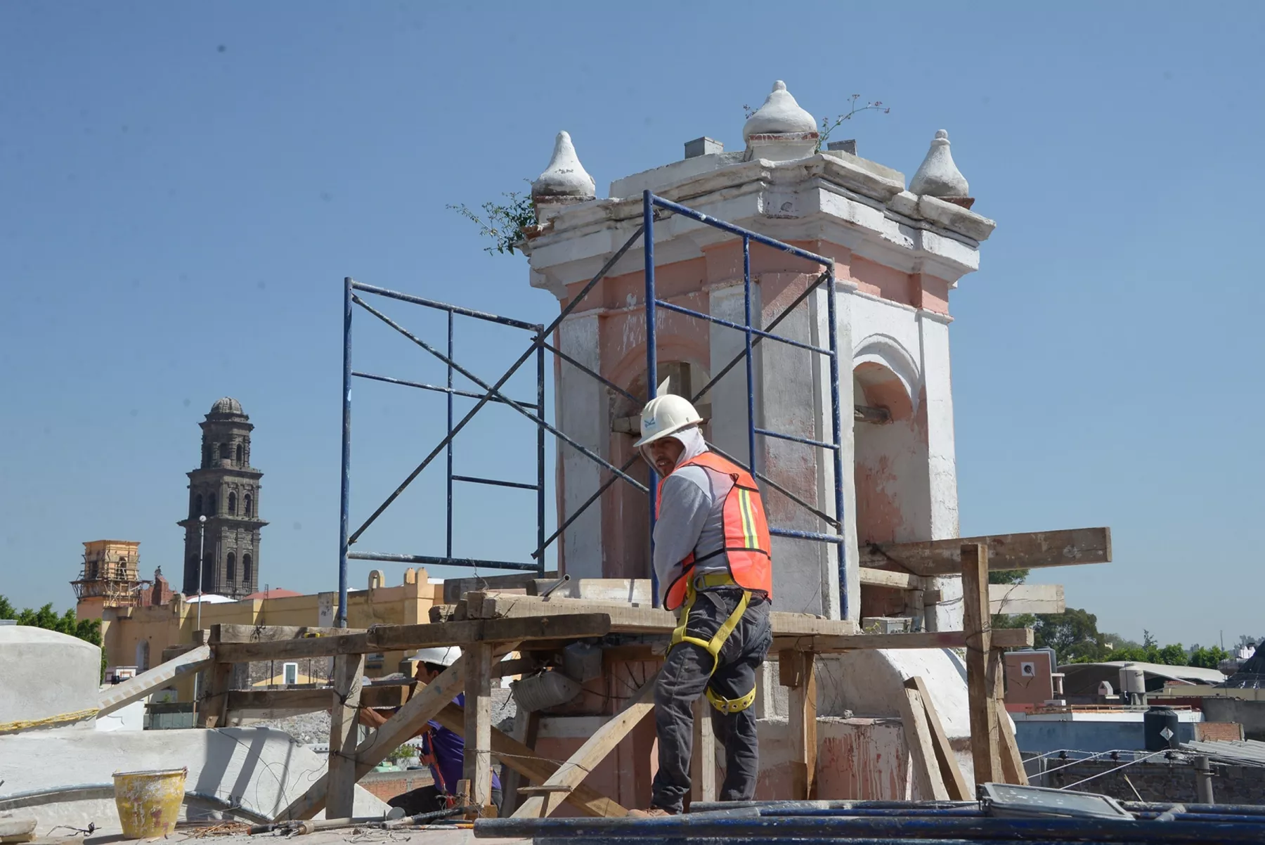 Avanza restauraci�n de inmuebles hist�ricos en Puebla 