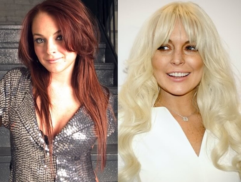 Aquí en 2004 con su color natural. La foto de la derecha fue tomada este 2012.