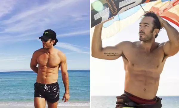 Disfruta de posar de manera súper hot en la playa.