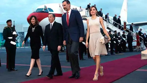 Felipe VI y Letizia llegaron este domingo para una visita de Estado, la primera a un país americano desde que él ascendió al trono y en la que se buscará fortalecer los lazos económicos y políticos.