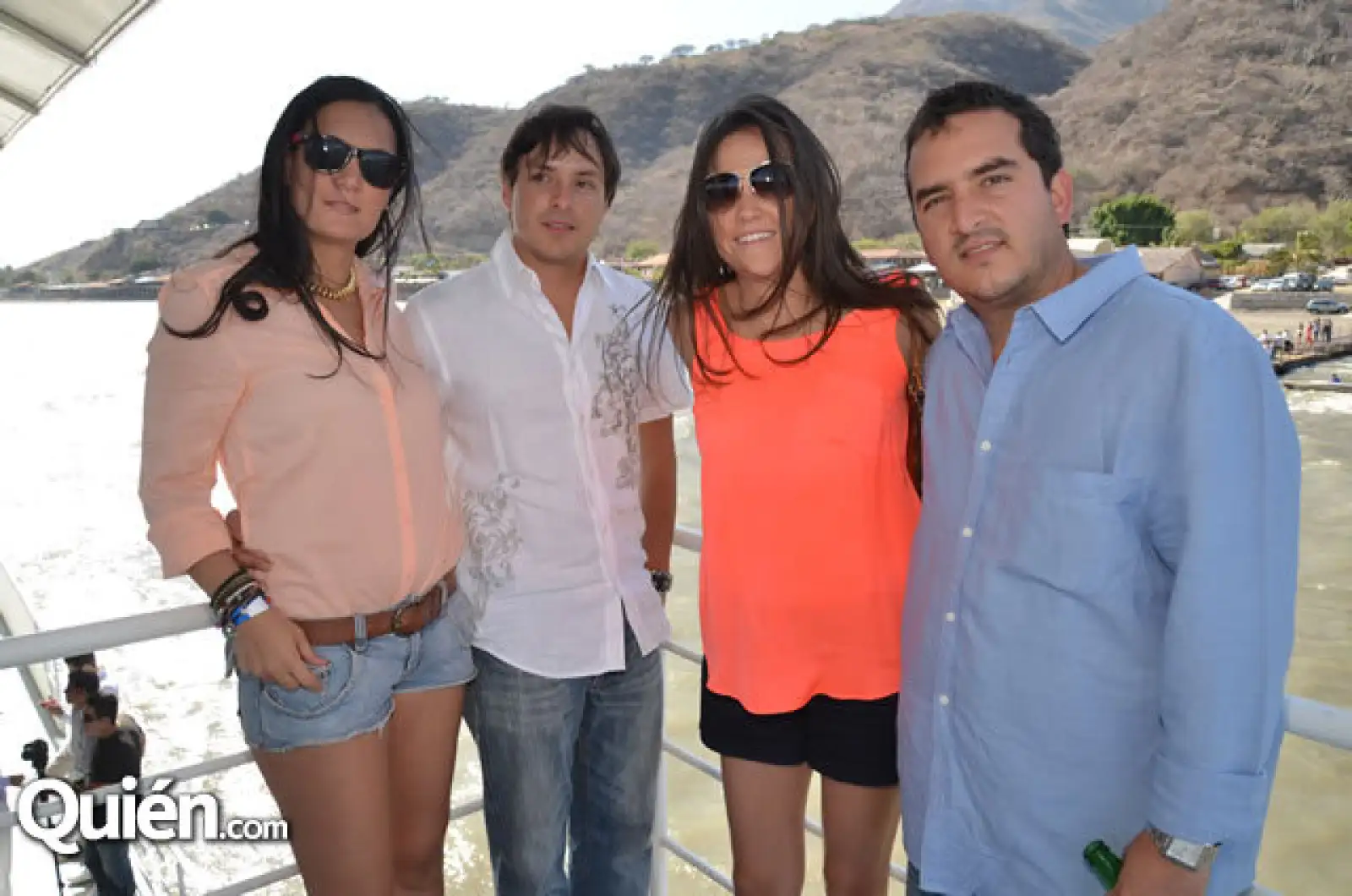 Alexa Limberópulos, Pablo Mercado, Ivette Rodríguez y Diego Mercado
