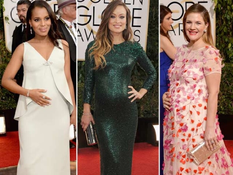 ¿Quién dice que un baby bump no puede ser un gran accesorio?