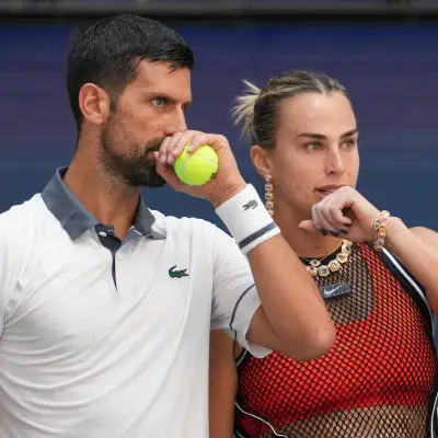 Sabalenka y Djokovic pierden en su debut de dobles mixto del Us Open