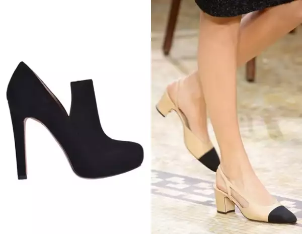 Zapatos Vince Camutto y Slingbacks de Chanel.