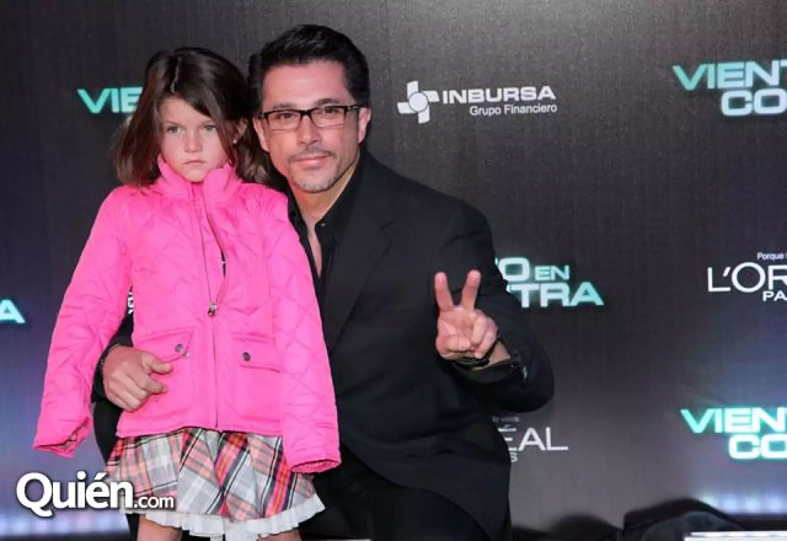 Sergio Mayer y su hija Camila.