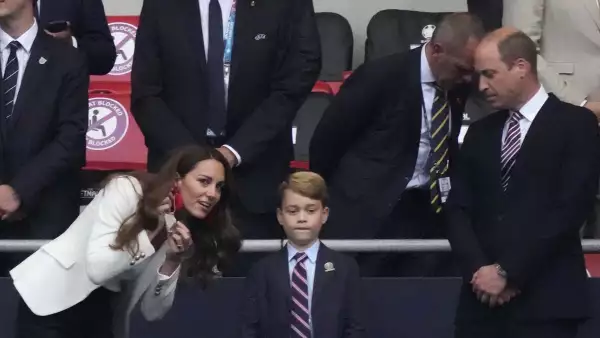 Kate Middleton, George y el príncipe William estuvieron en el palco real en el estadio de Wembley para la final de la Eurocopa 2020.