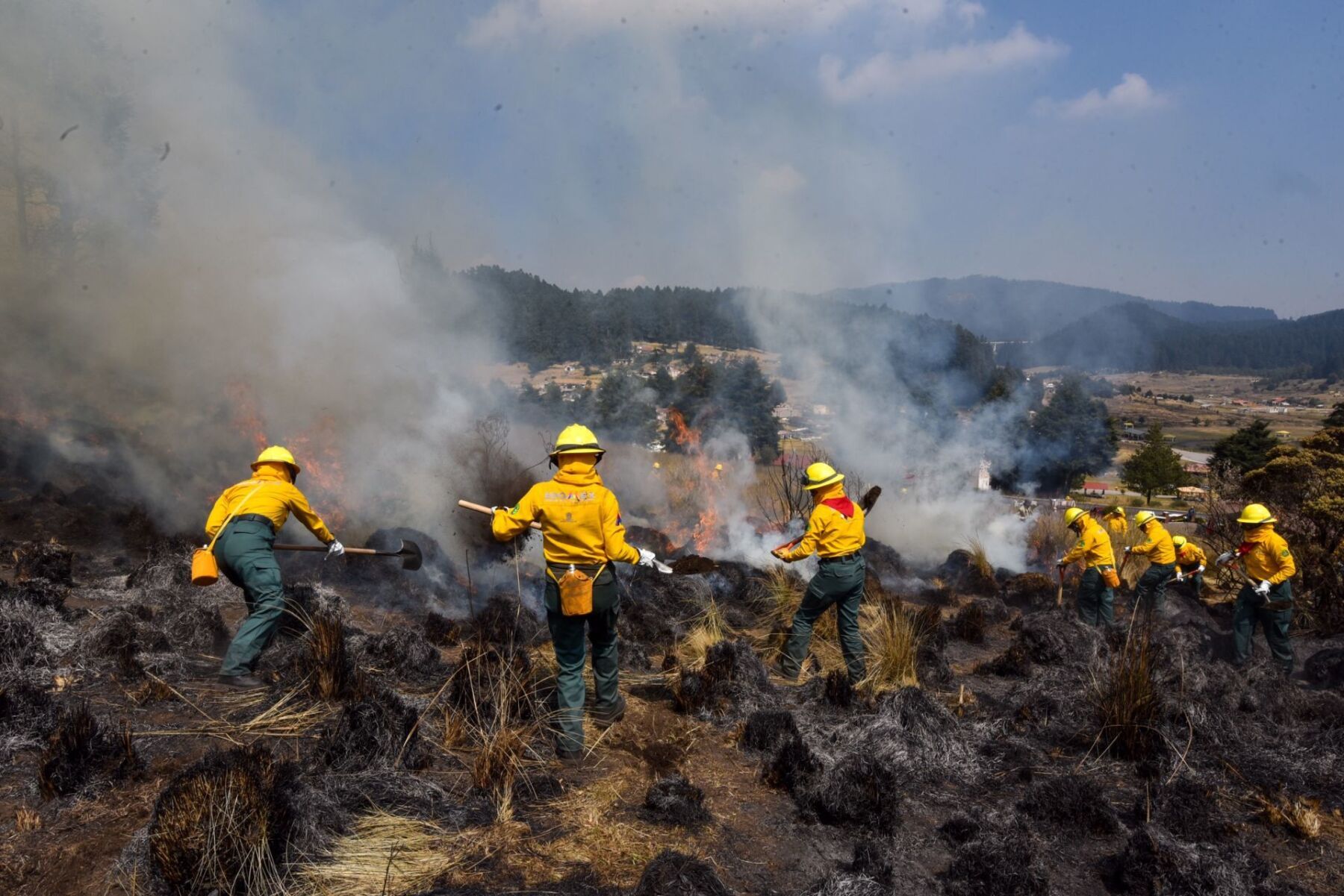 Semarnat reporta 20 incendios forestales en 10 entidades, entre ellas la  CDMX