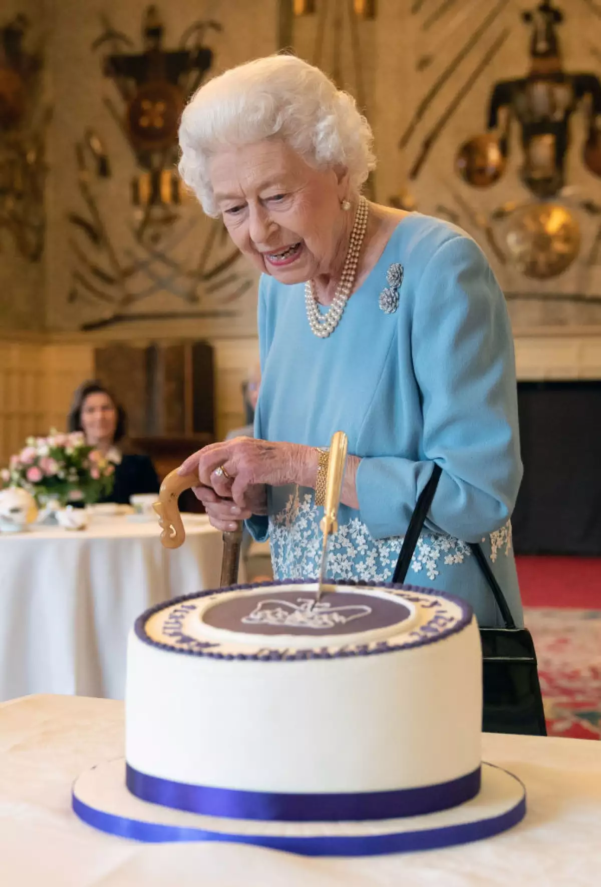 The Queen Hosts A Reception At Sandringham House On The Eve Of Accession Day