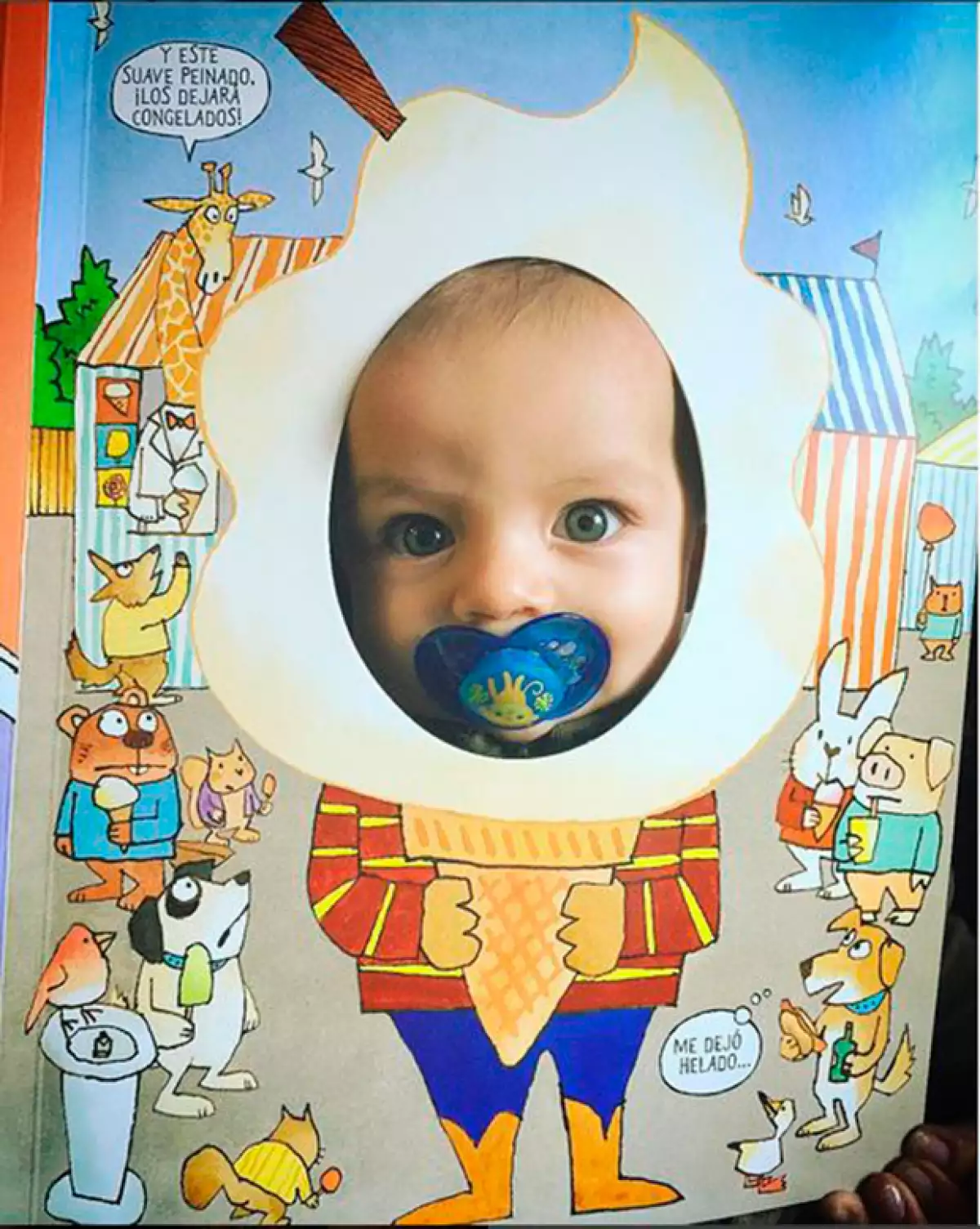 Silvia compartió esta encantadra foto de León, quien es muy parecido a ella.