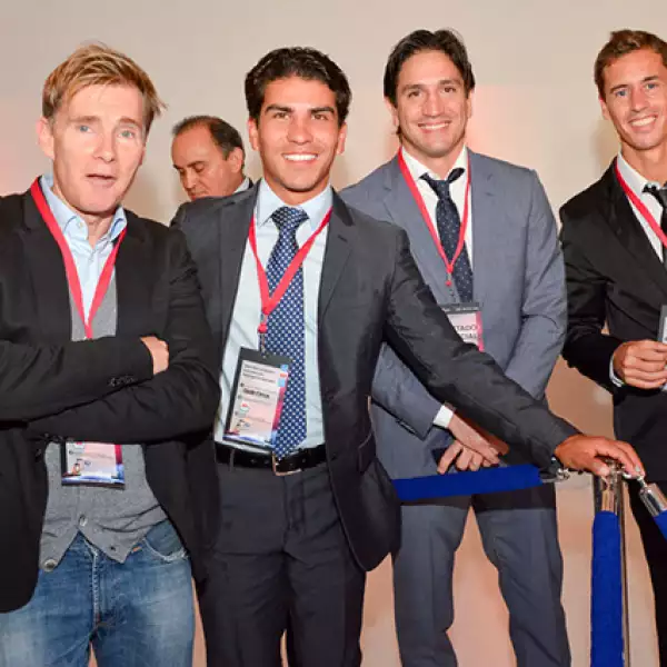 Javier Martos (entrenador de Checo Pérez),Toño Pérez (Hermano de Checo),Bruno Marioni y Leonel Bernier.