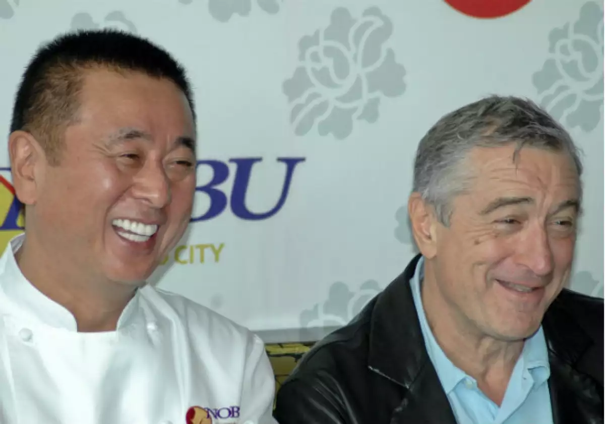 Robert De Niro y Nobu Matsumitsa