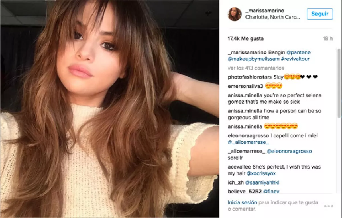 Los fans de Selena no repararon en halagos.