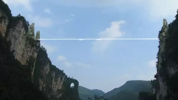 Puente cristal Zhangjiajie China