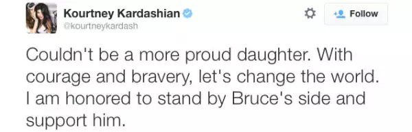 Kourtney también mostró su amor.