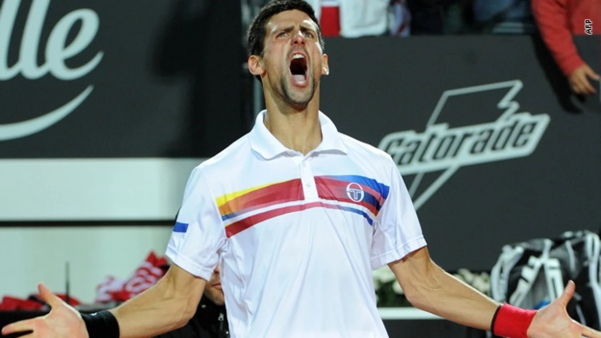 djokovic se corona en el masters de Roma