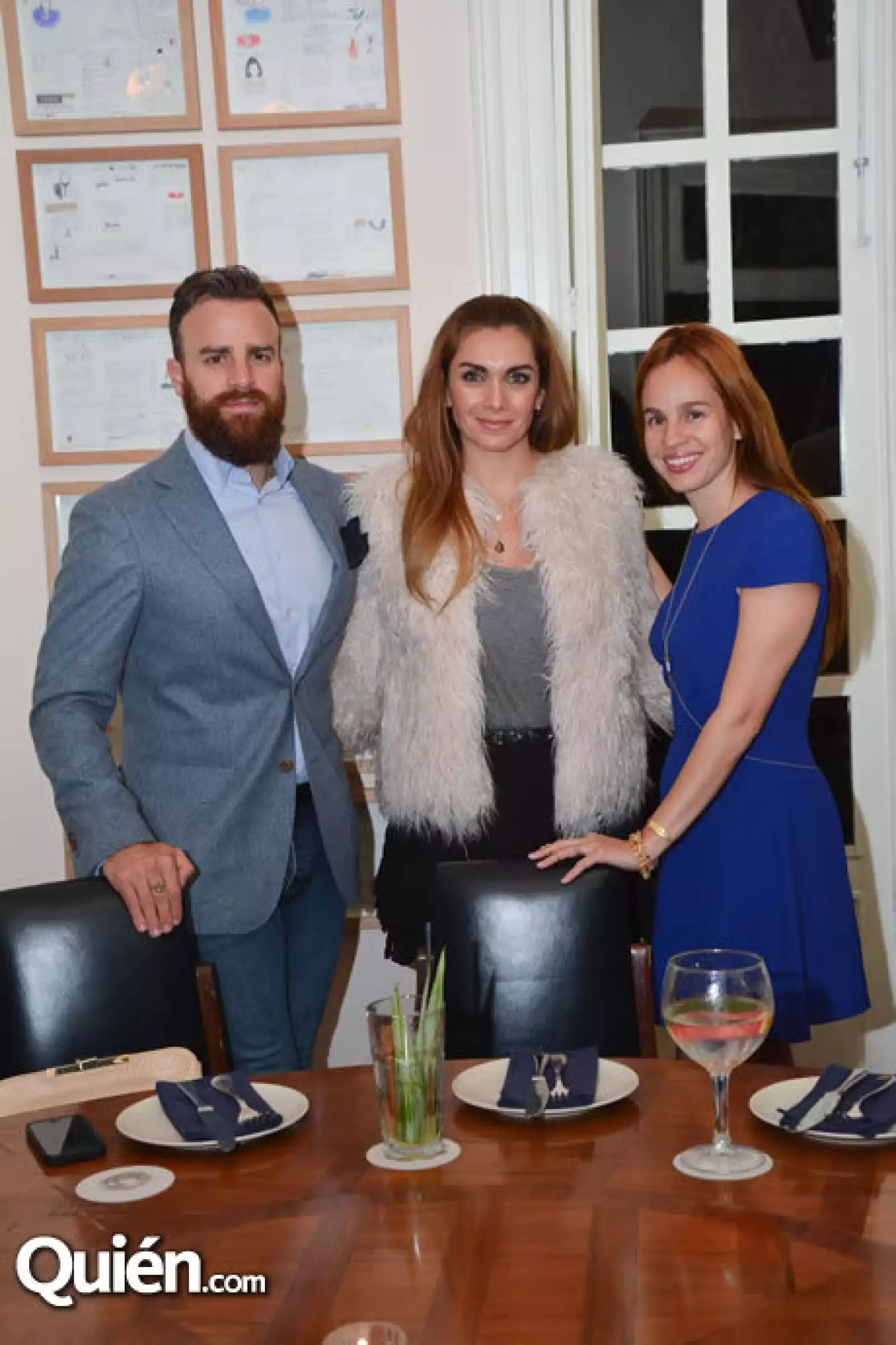 Max Villegas,María de la Fuente y Daniela Villegas