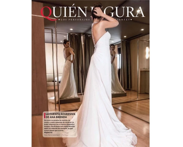 Ana Brenda se probó varios vestidos y este fue uno de sus favoritos para llevar el día de su boda.