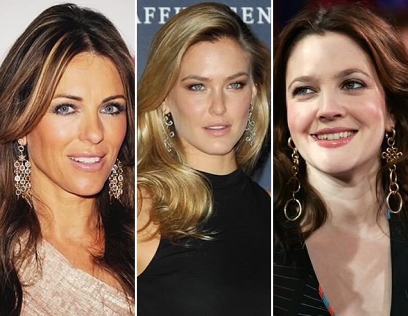 Amado por celebs: Liz Hurley con aretes Moonlight. Drew Barrymore con piezas de la colección de DVF y Bar Refaeli con aretes de la colección Celtic Dune.
