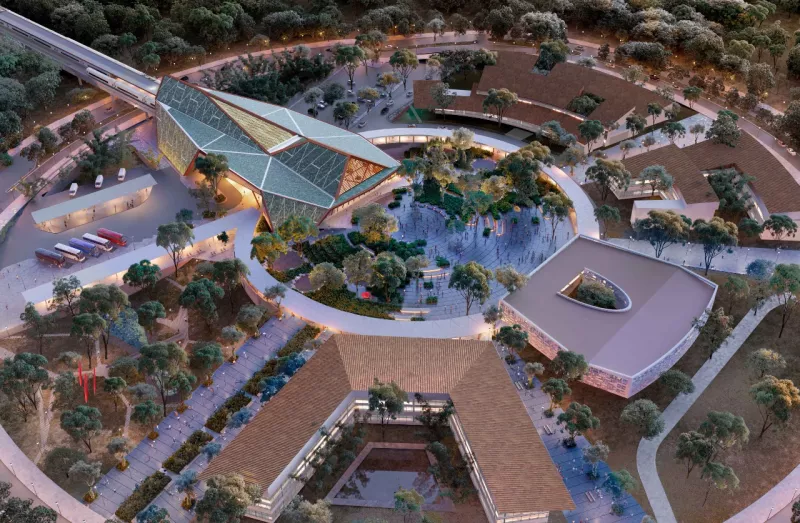 Así será la estación de Palenque del Tren Maya