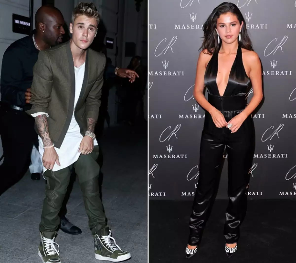 La pareja fue vista por separado en la fiesta de CR Fashion Book..