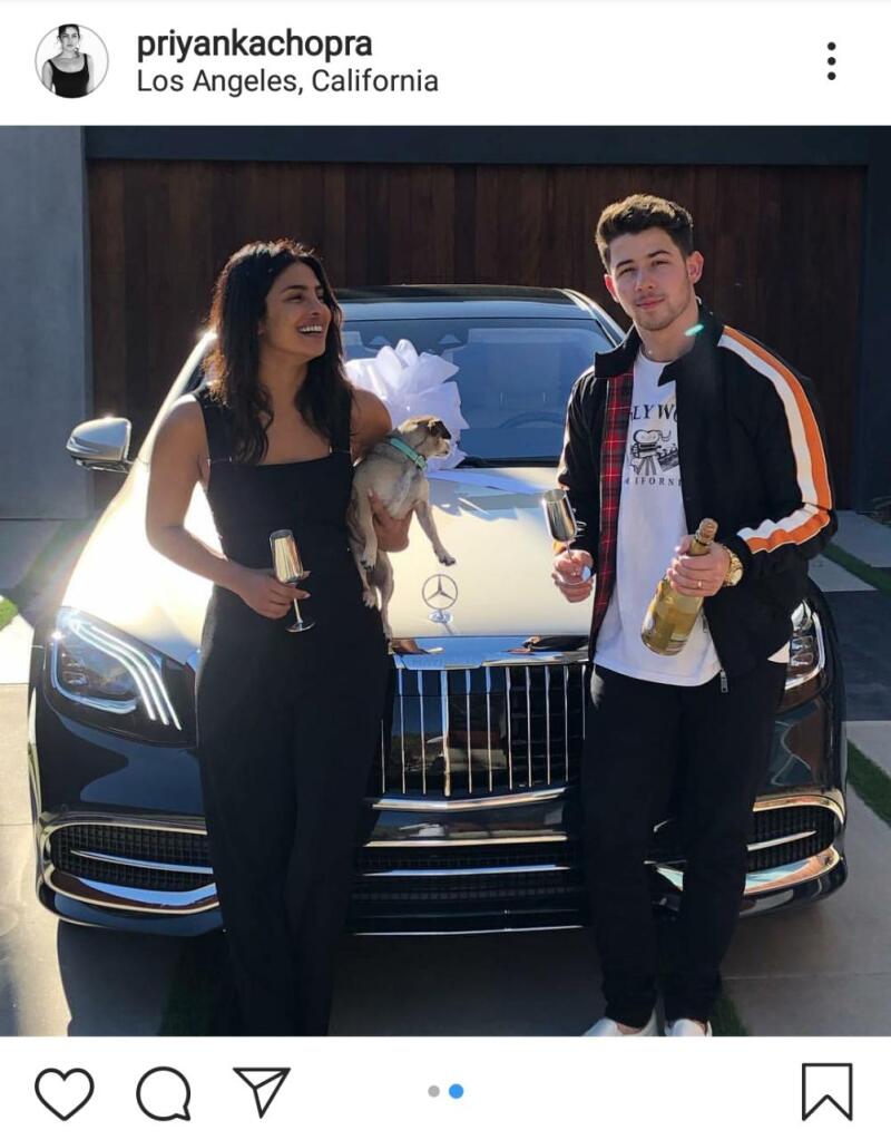 El espectacular y lujoso regalo de Nick Jonas a Priyanka Chopra Nick Jonas y Priyanka Chopra