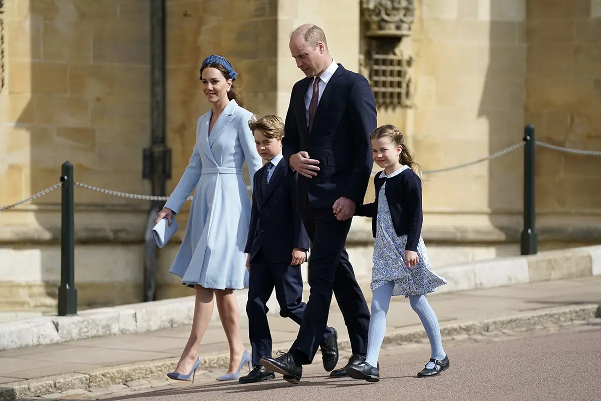 The British Royal Family Attend Easter Service