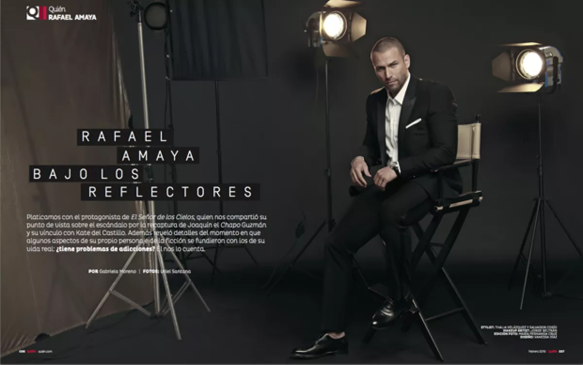 El actor luce espectacular en las fotos a cargo de Uriel Santana.