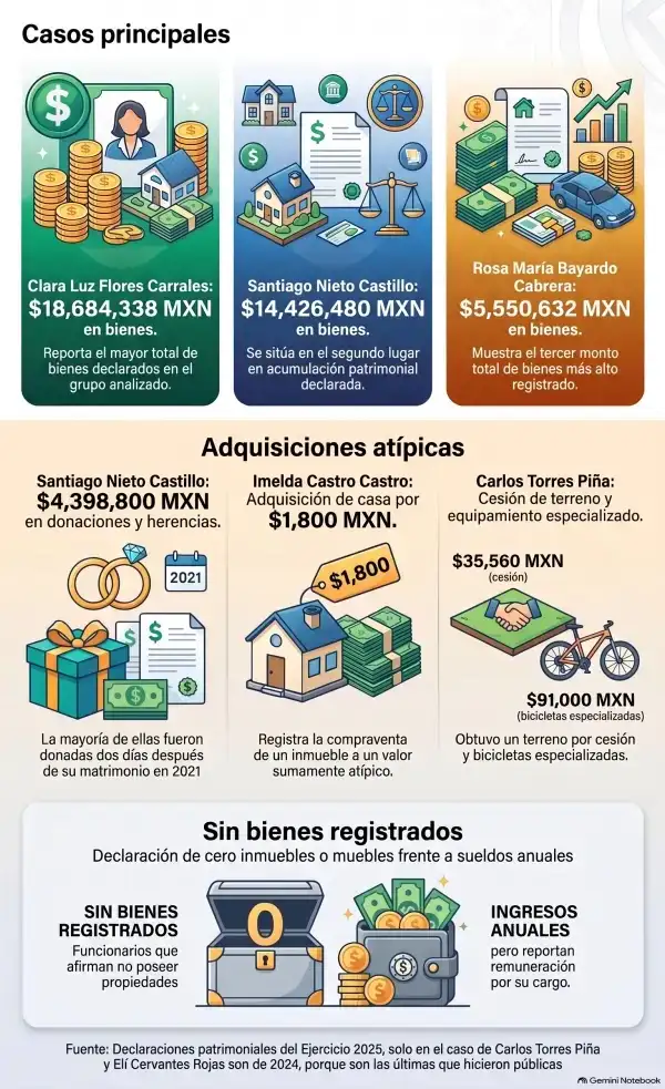 Los bienes de los coordinadores de Morena