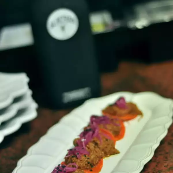 Las tostadas de Pato al Tequila Alacrán