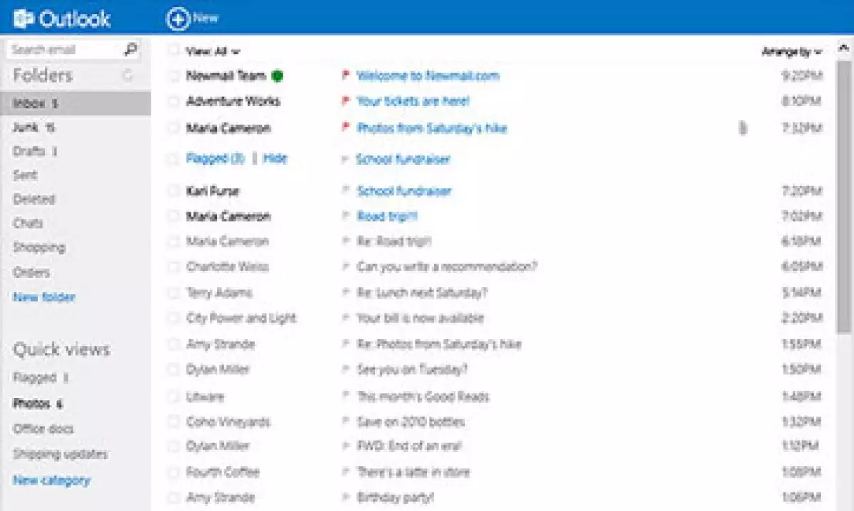 El servicio de OutlookOutlook permitirá sincronizar la lista de contactos de las redes sociales. (Foto: Cortesía CNNMoney)