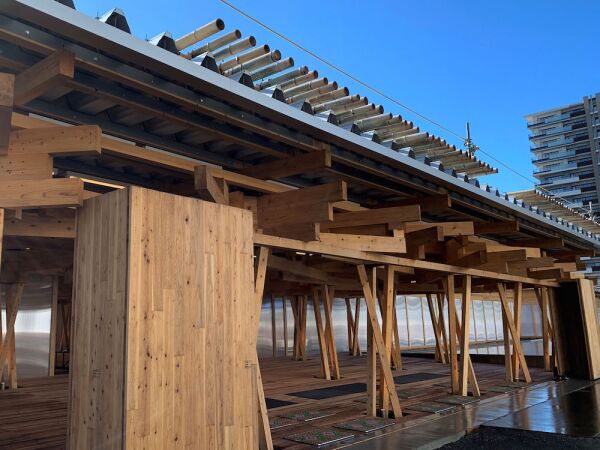 villa olímpica de Tokio - madera - villa sustentable